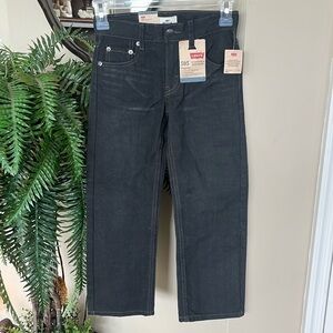 Brand New Levi’s 505 Regular Straight Leg Adjustable Waistband Dark Gray Jeans